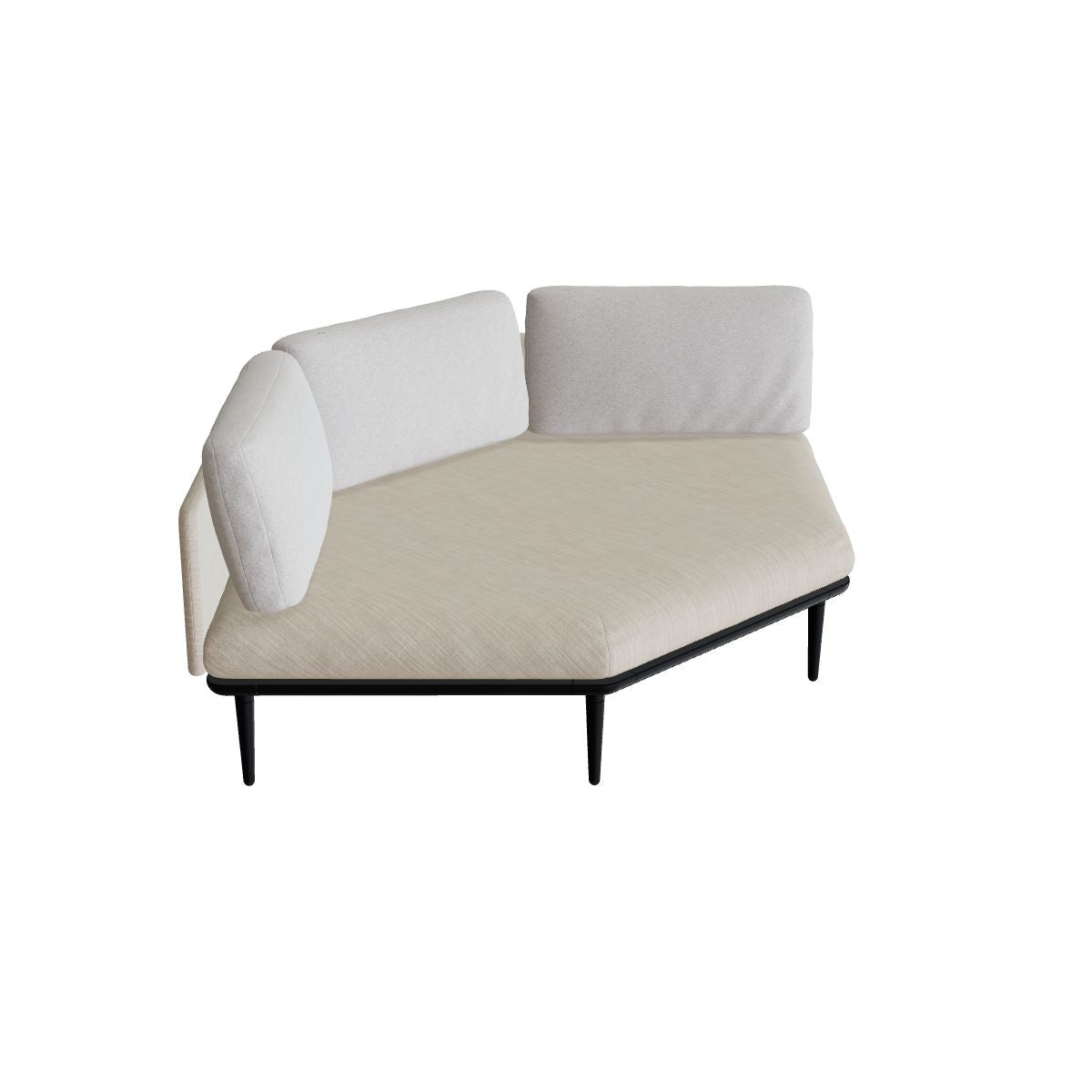 Royal Botania Styletto Lounge Twin Seat, Gestell anthrazit
