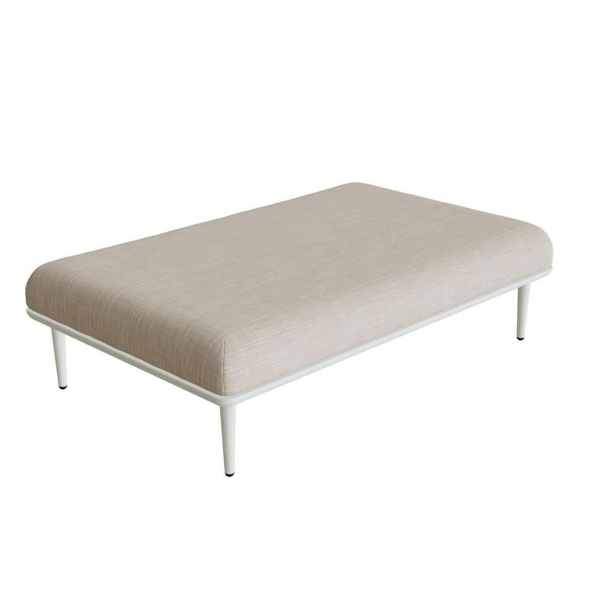 Royal Botania Styletto Lounge Sitzbasis 144 x 90 cm, Gestell weiß