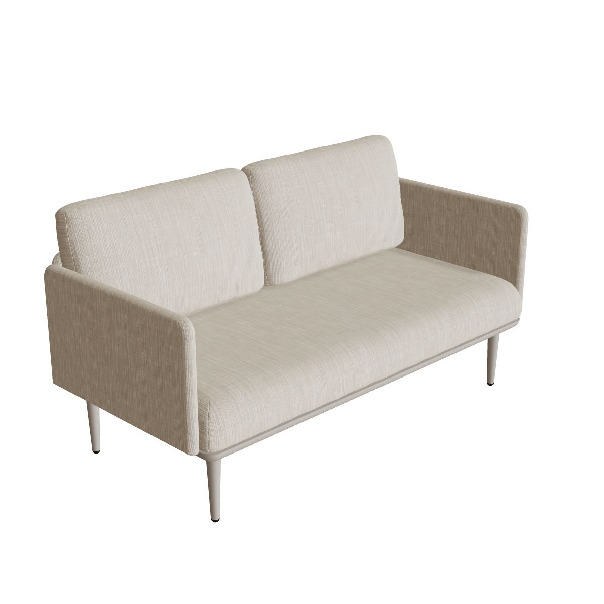 Royal Botania Styletto Lounge Sofa 2-Sitzer, Gestell pebble