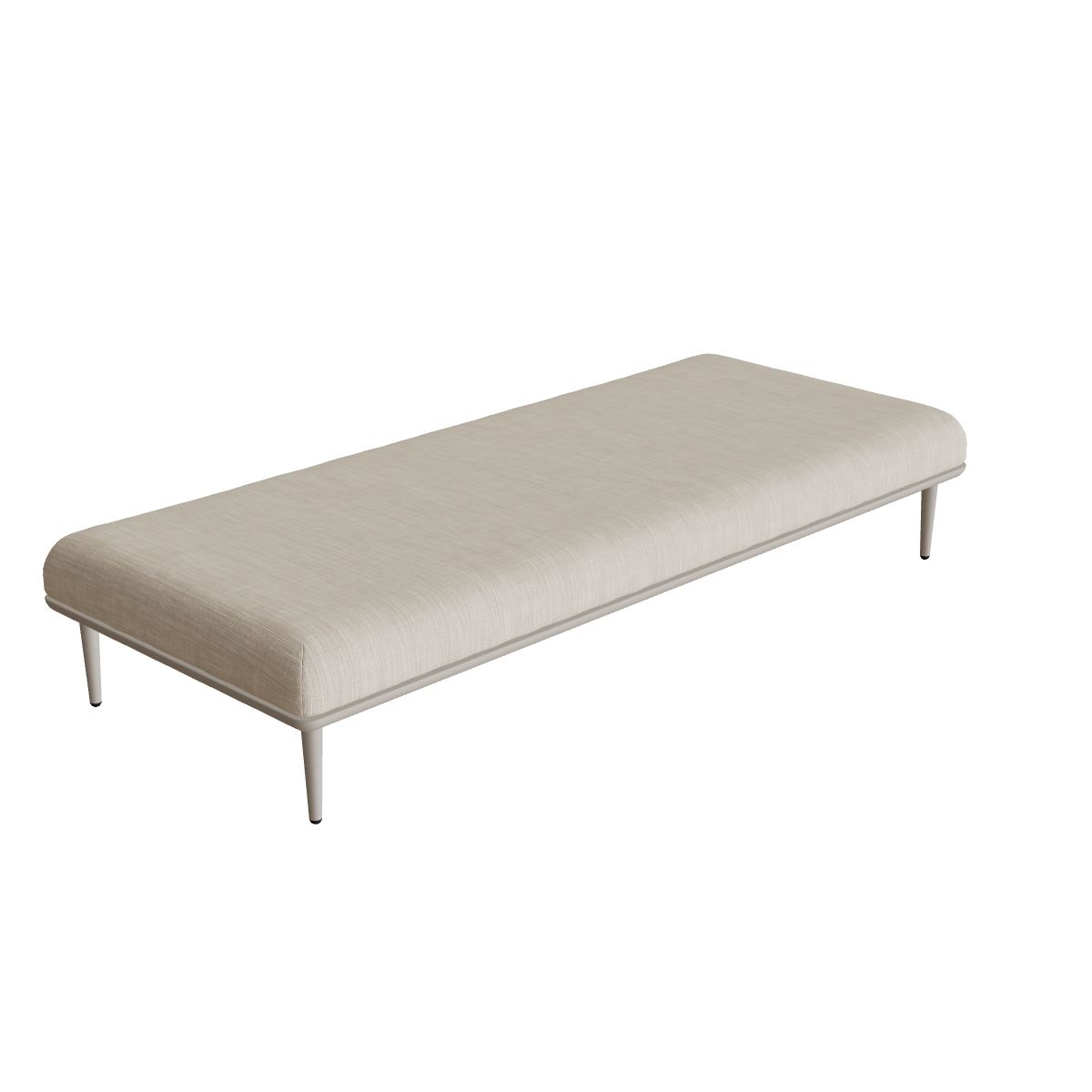 Royal Botania Styletto Lounge Sitzbasis 216 x 90 cm, Gestell pebble