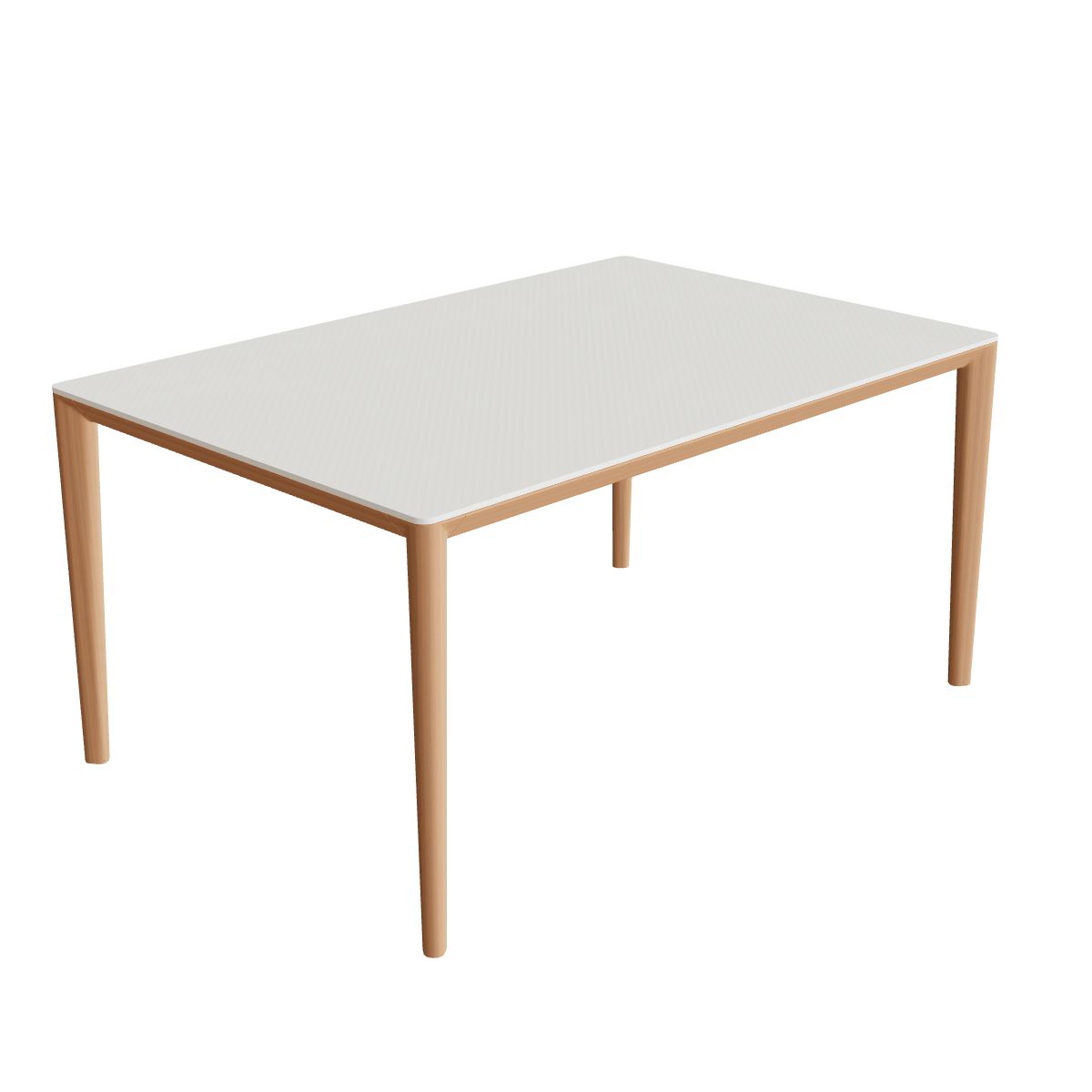 Royal Botania U-Nite Esstisch 150 x 100 cm, Gestell Teak, Platte Keramik weiß (white)