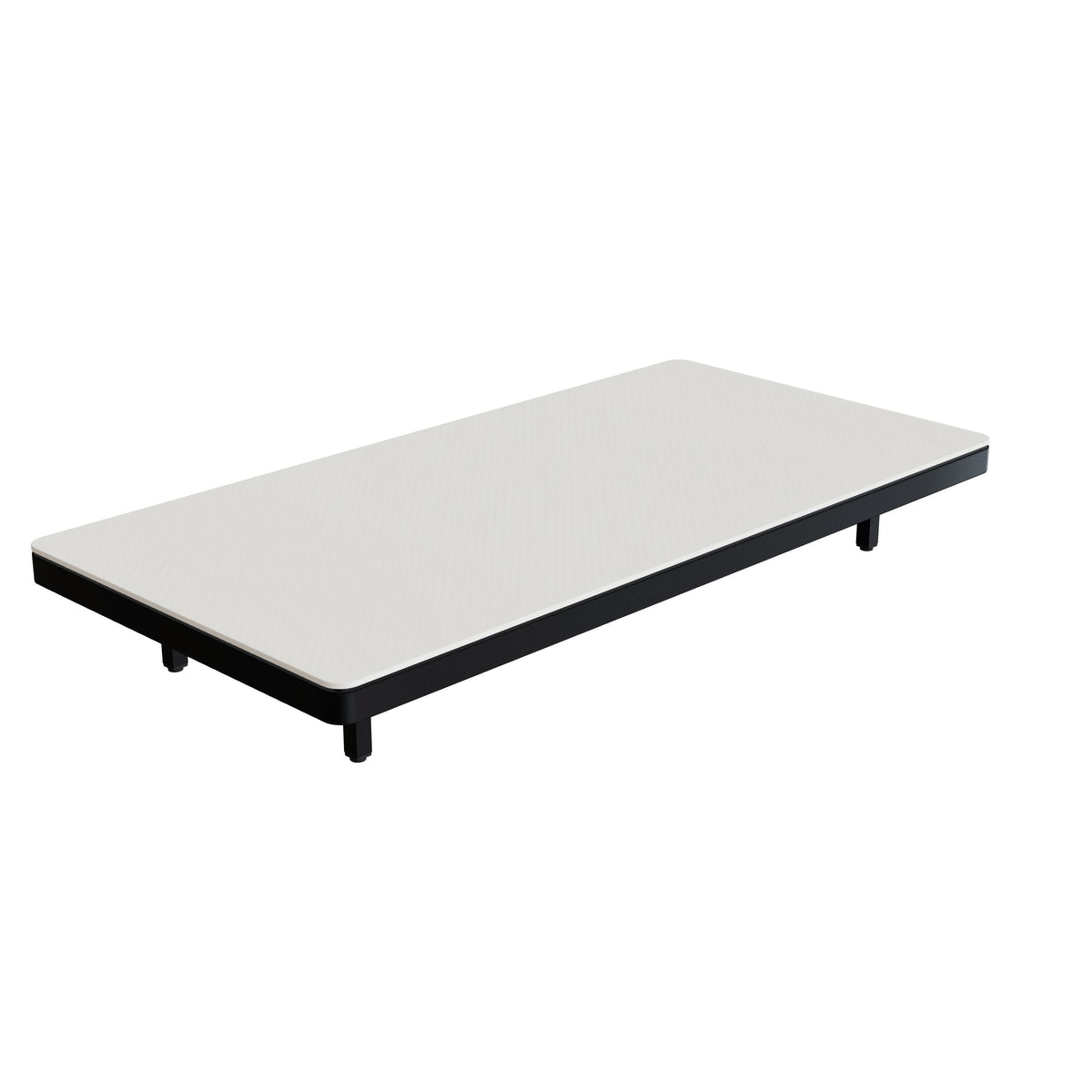 Royal Botania Alura Lounge Tisch 160 × 80 cm, Tischmodul (Sockelhöhe), Gestell anthrazit, Keramik weiß (white)