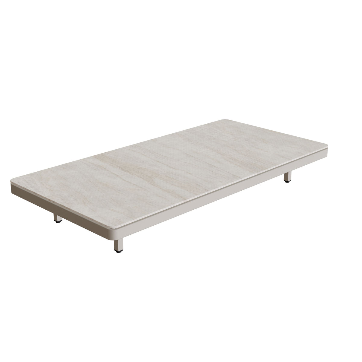 Royal Botania Alura Lounge Tisch 160 × 80 cm, Tischmodul (Sockelhöhe), Gestell pebble, Keramik grau-braun geädert (Strato Quartz)