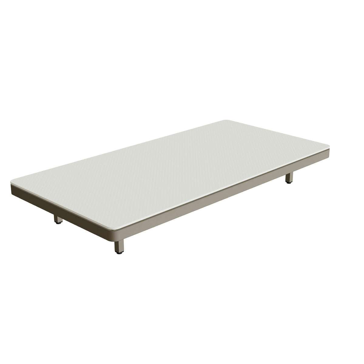 Royal Botania Alura Lounge Tisch 160 x 80 cm – Tischmodul (Sockelhöhe) · sand · Keramik weiß (white)