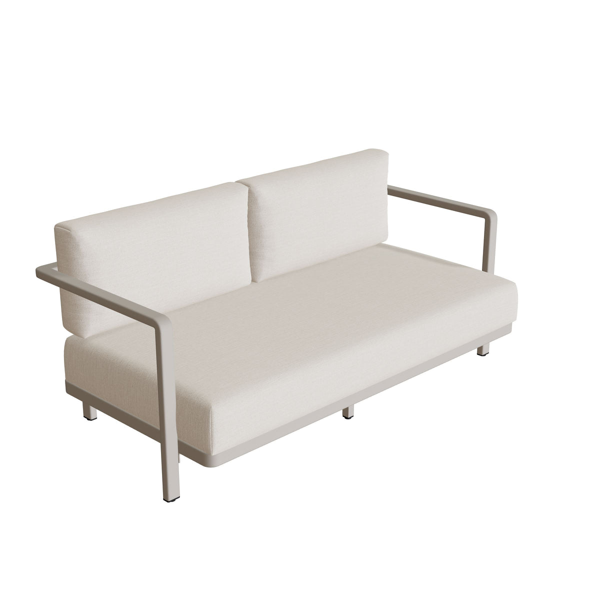Royal Botania Alura Lounge Zweisitzer ohne Armlehne, Gestell pebble, Bespannung perlgrau (pearl grey)