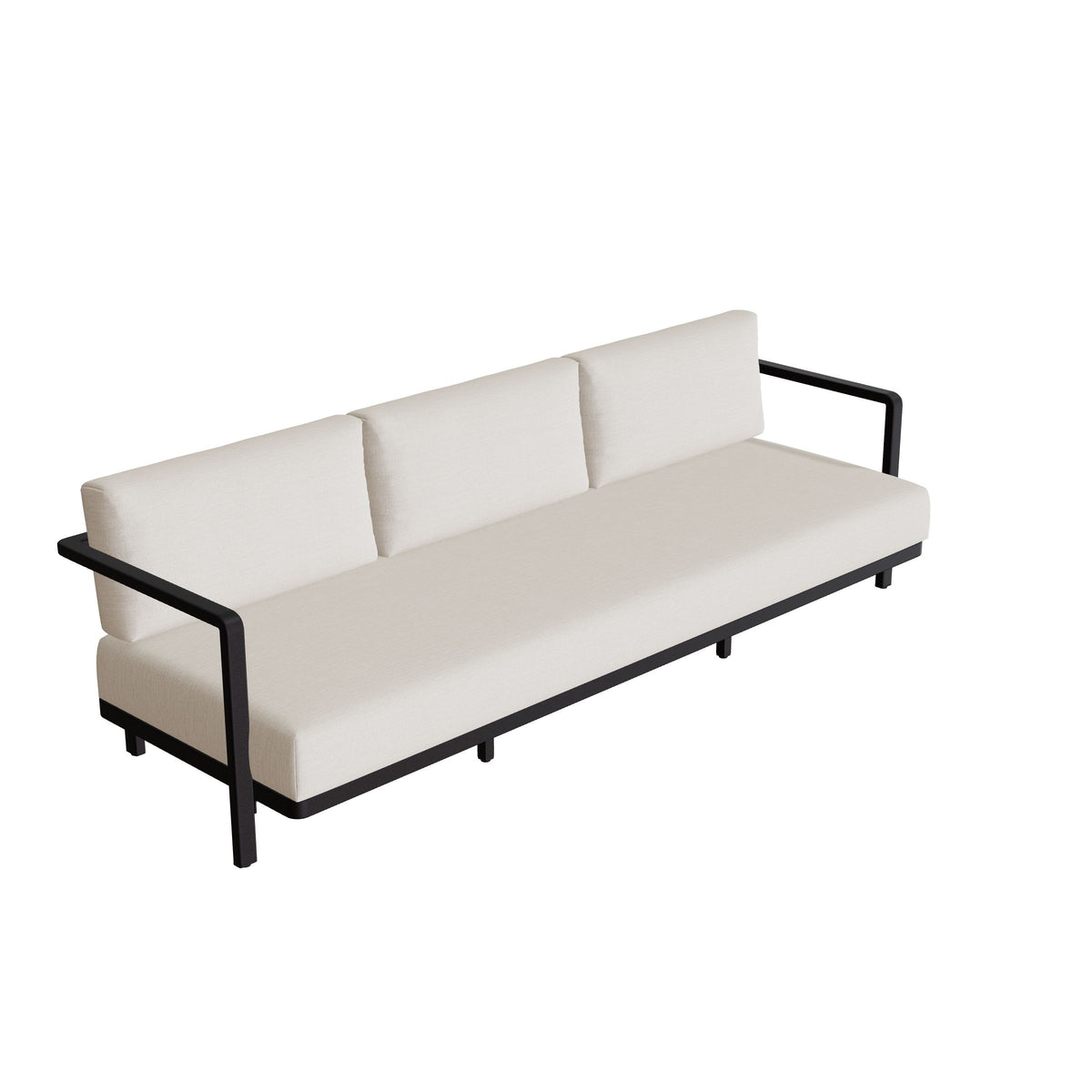 Royal Botania Alura Lounge Dreisitzer ohne Armlehne, Gestell bronze, Bespannung graphit (graphite)