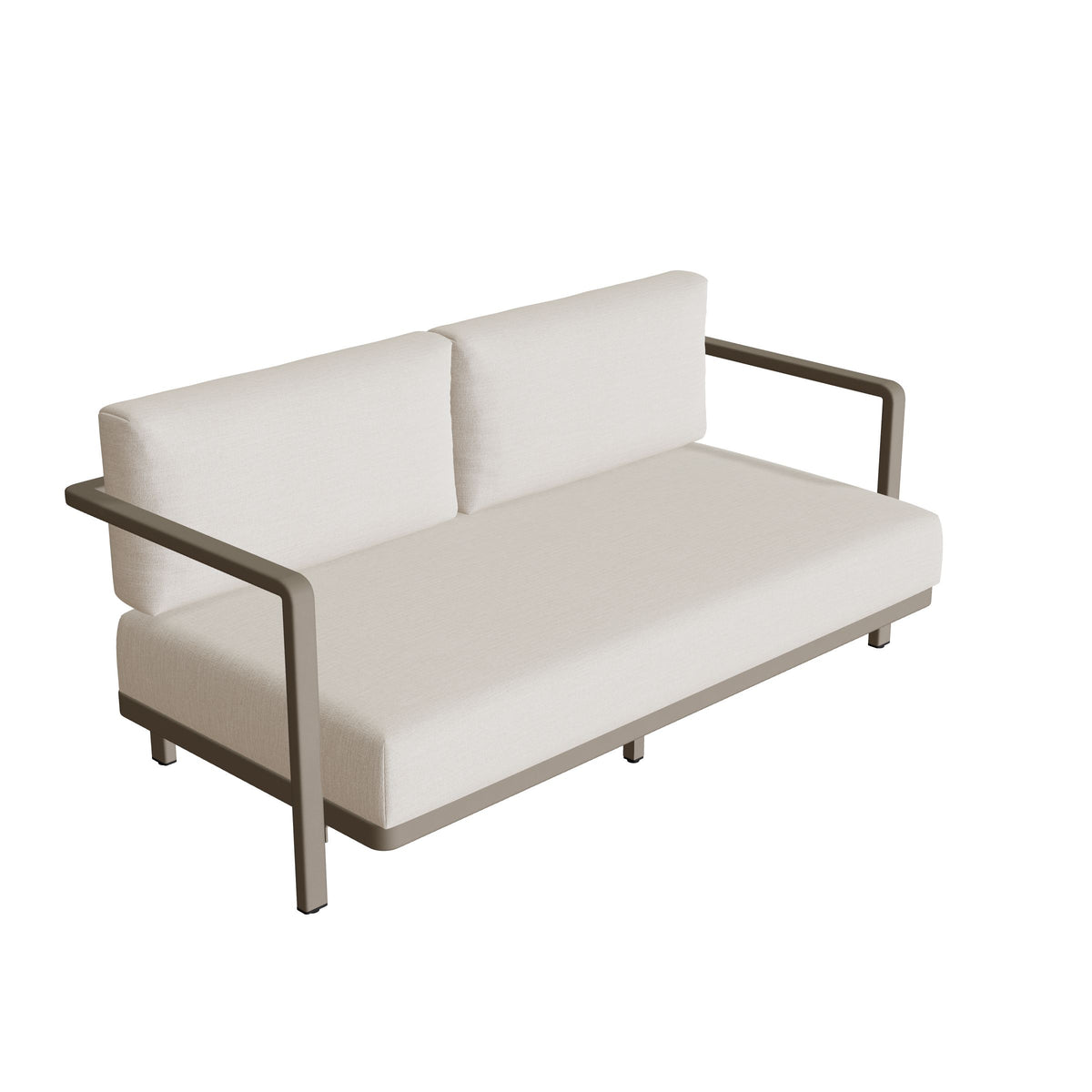 Royal Botania Alura Lounge Zweisitzer ohne Armlehne, Gestell sand, Bespannung perlgrau (pearl grey)
