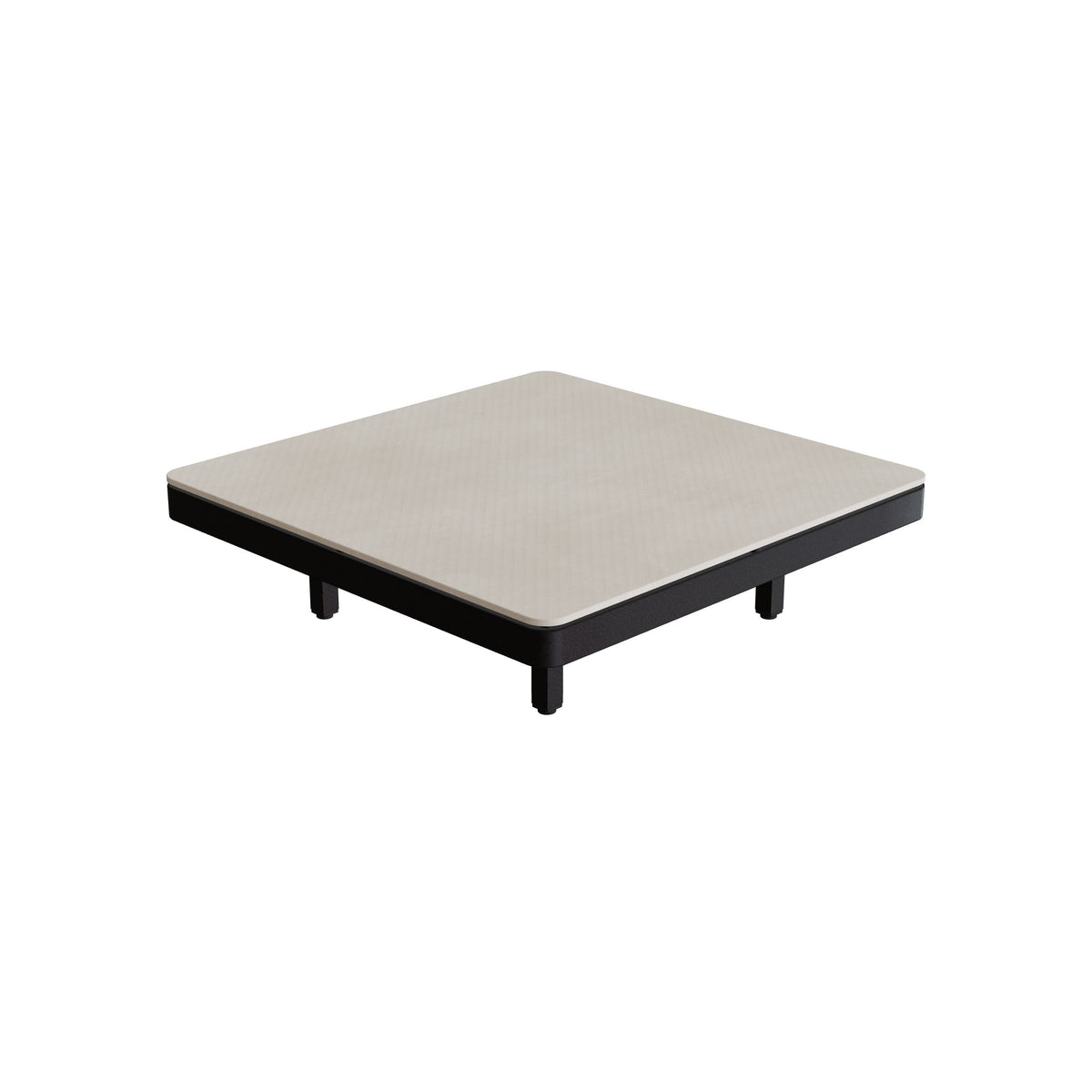 Royal Botania Alura Lounge Tisch 80 × 80 cm, Tischmodul (Sockelhöhe), Gestell bronze, Keramik zementgrau (Cemento Luminoso)