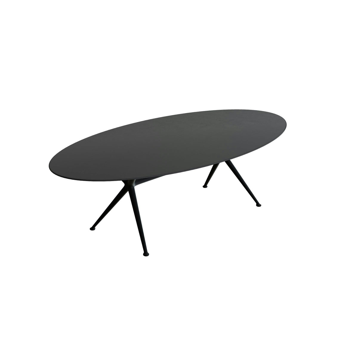Royal Botania Exes Tisch Ellipse 250 x 130 cm – anthrazit · Keramik schwarz (black)