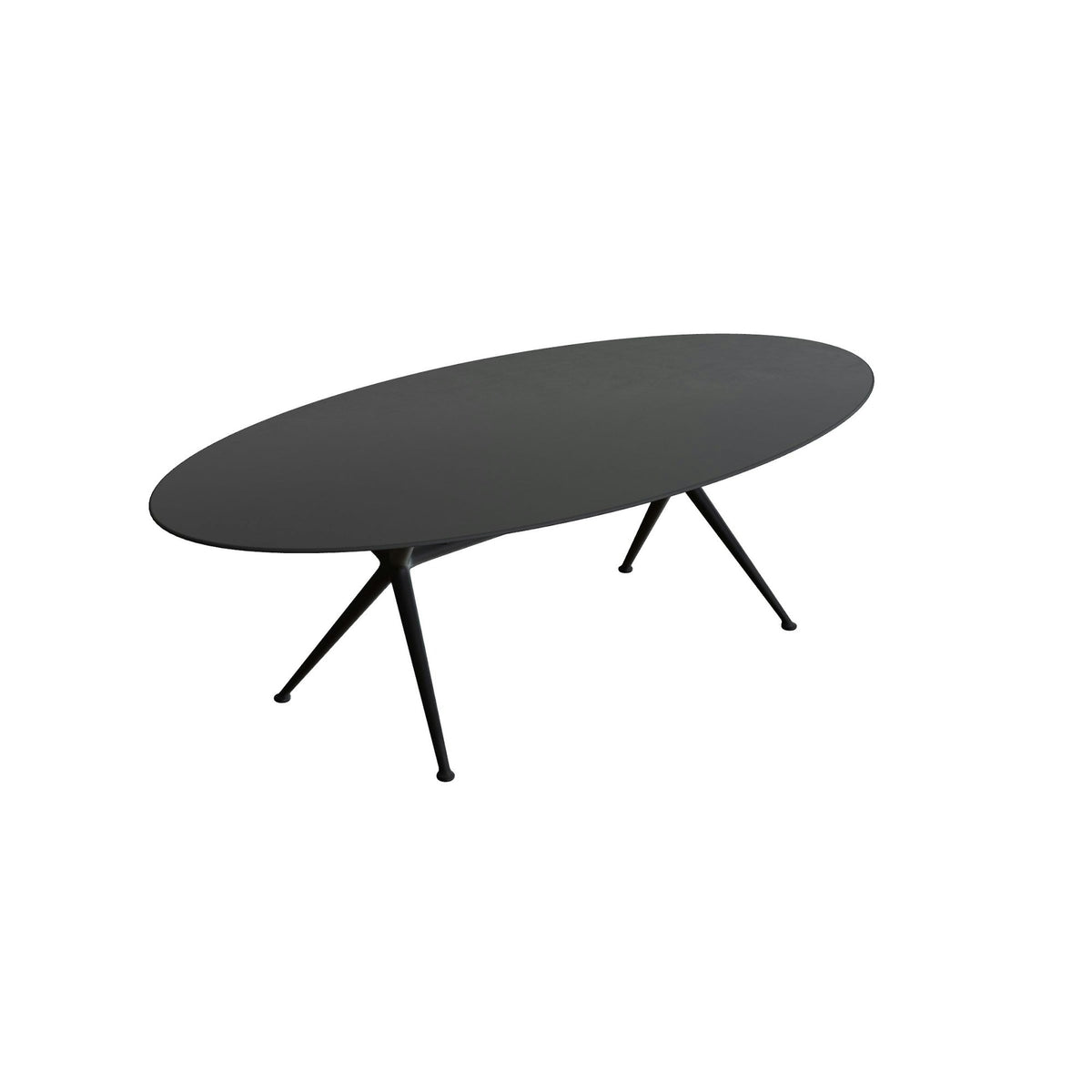 Royal Botania Exes Tisch Ellipse 250 x 130 cm – bronze · Keramik schwarz (black)