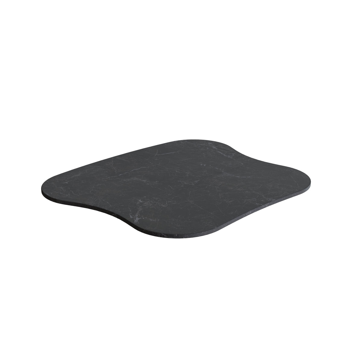 Royal Botania Organix Lounge Tisch 05, Keramik schwarz geädert (Nero Marquina)