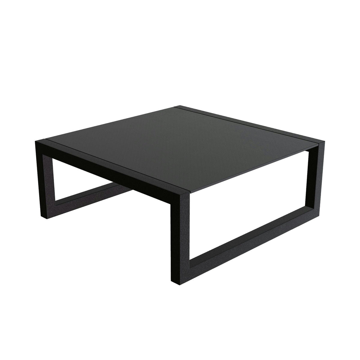 Royal Botania Ninix Loungetisch 90 x 90 cm – bronze · Keramik schwarz (black)
