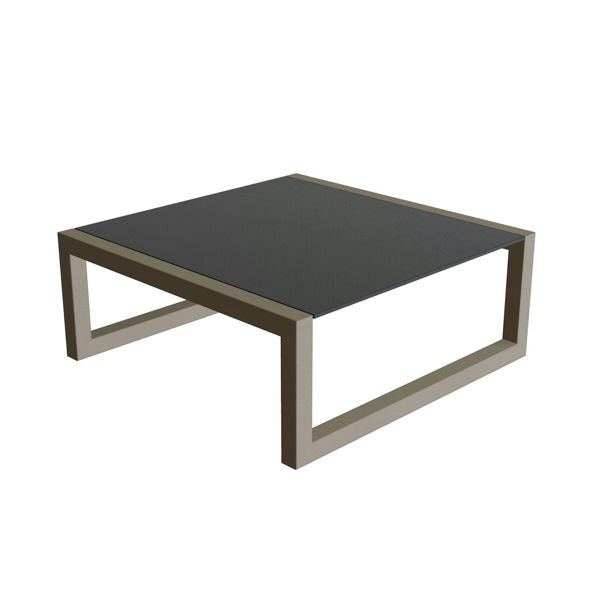 Royal Botania Ninix Loungetisch 90 x 90 cm – sand · Keramik schwarz (black)