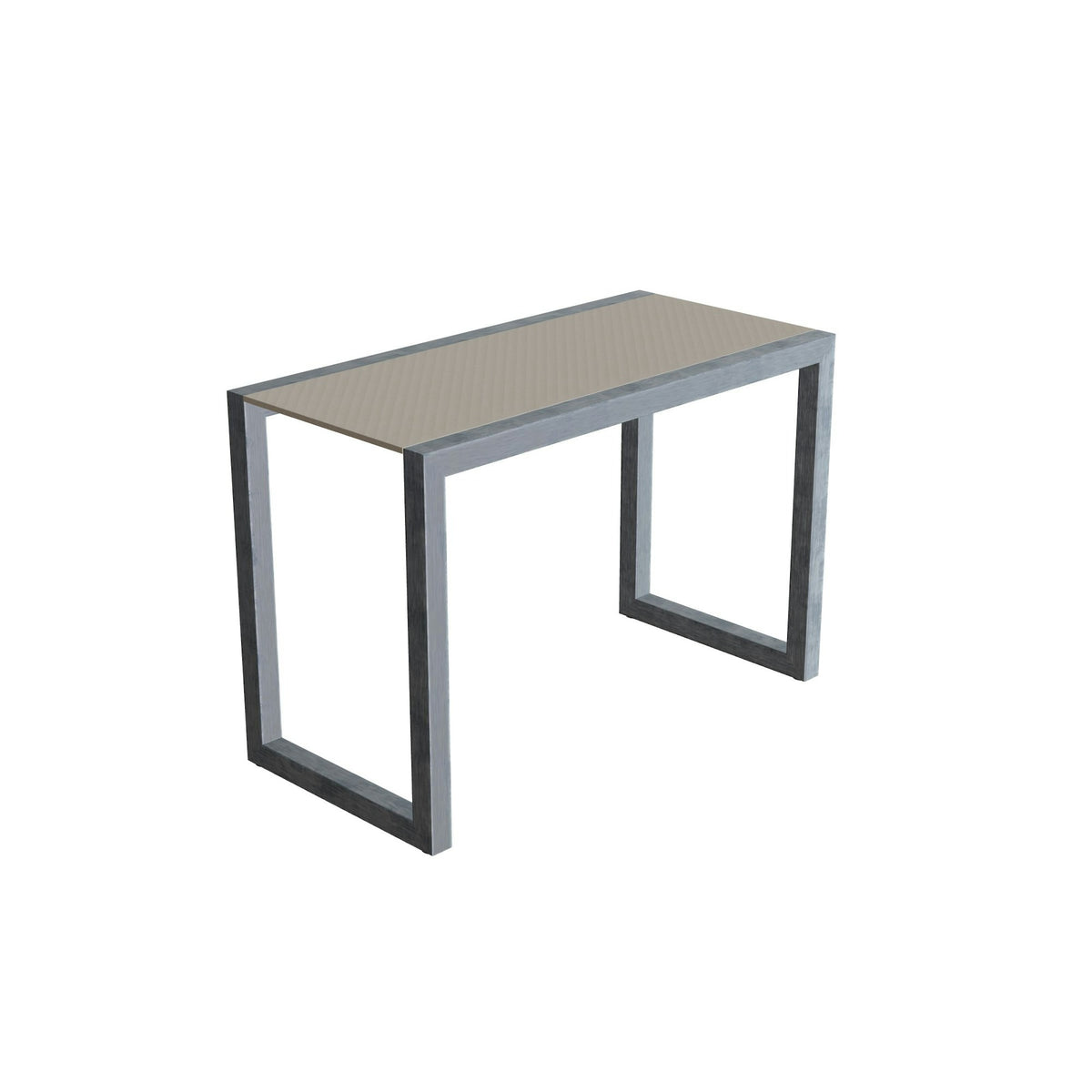 Royal Botania Ninix Lounge Beistelltisch 40S – Edelstahl elektropoliert · Keramik perlgrau (Pearl Grey)