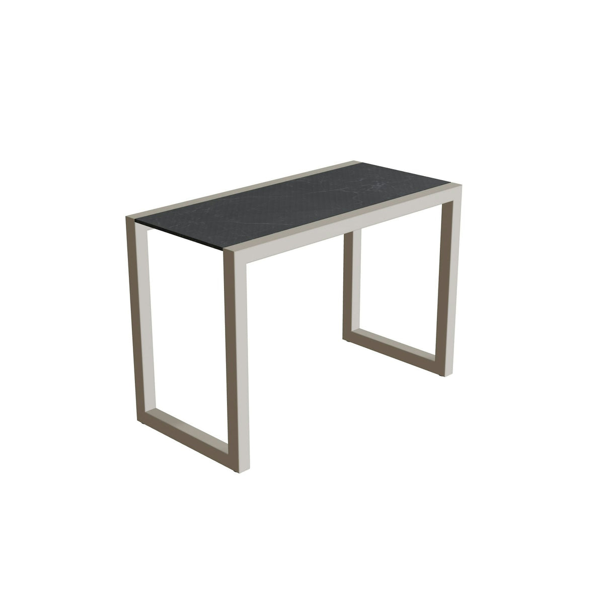 Royal Botania Ninix Lounge Beistelltisch 40S – pebble · Keramik schwarz geädert (Nero Marquina)