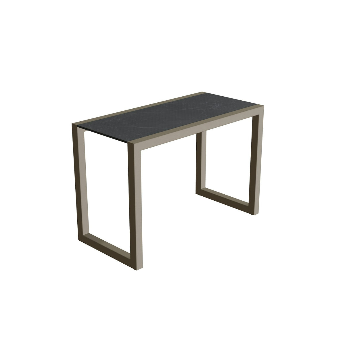 Royal Botania Ninix Lounge Beistelltisch 40S – sand · Keramik schwarz geädert (Nero Marquina)