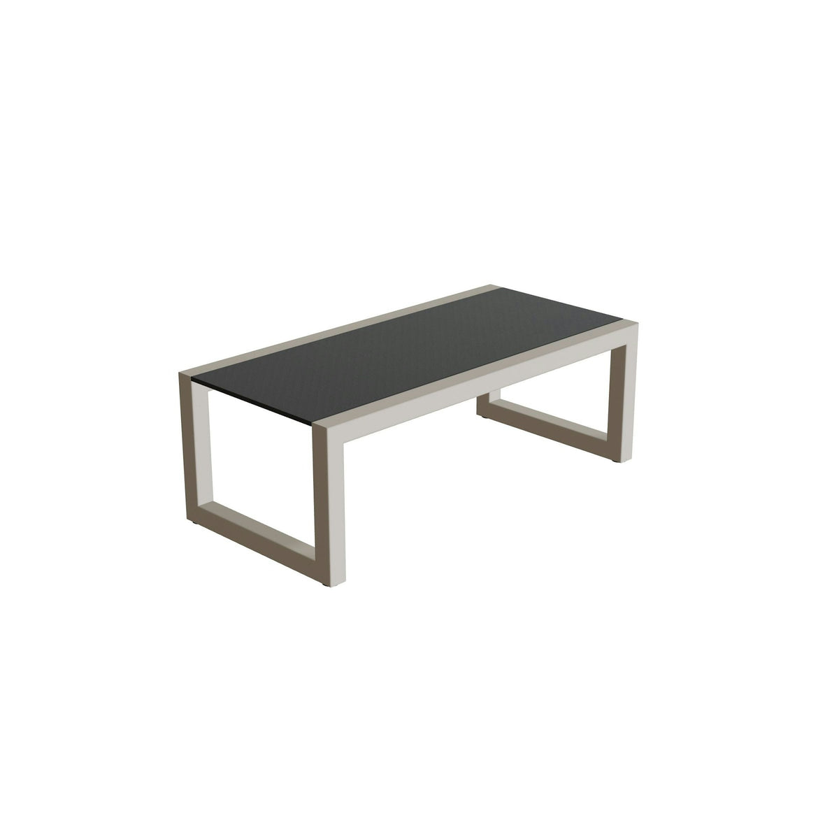 Royal Botania Ninix Lounge Tisch 40T – pebble · Keramik schwarz (black)