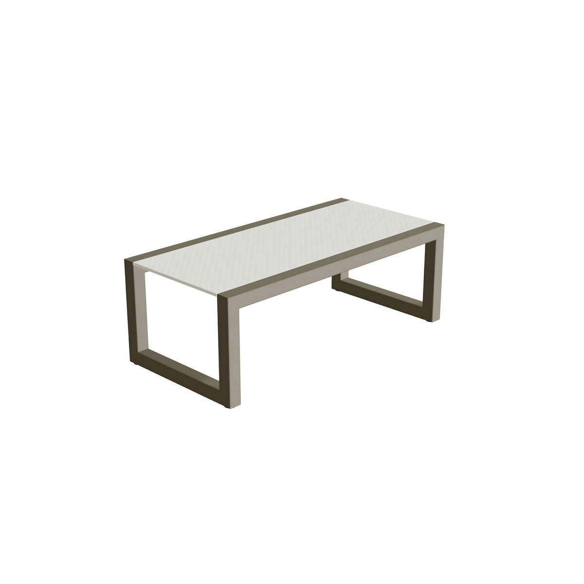 Royal Botania Ninix Lounge Tisch 40T – sand · Keramik weiß (white)