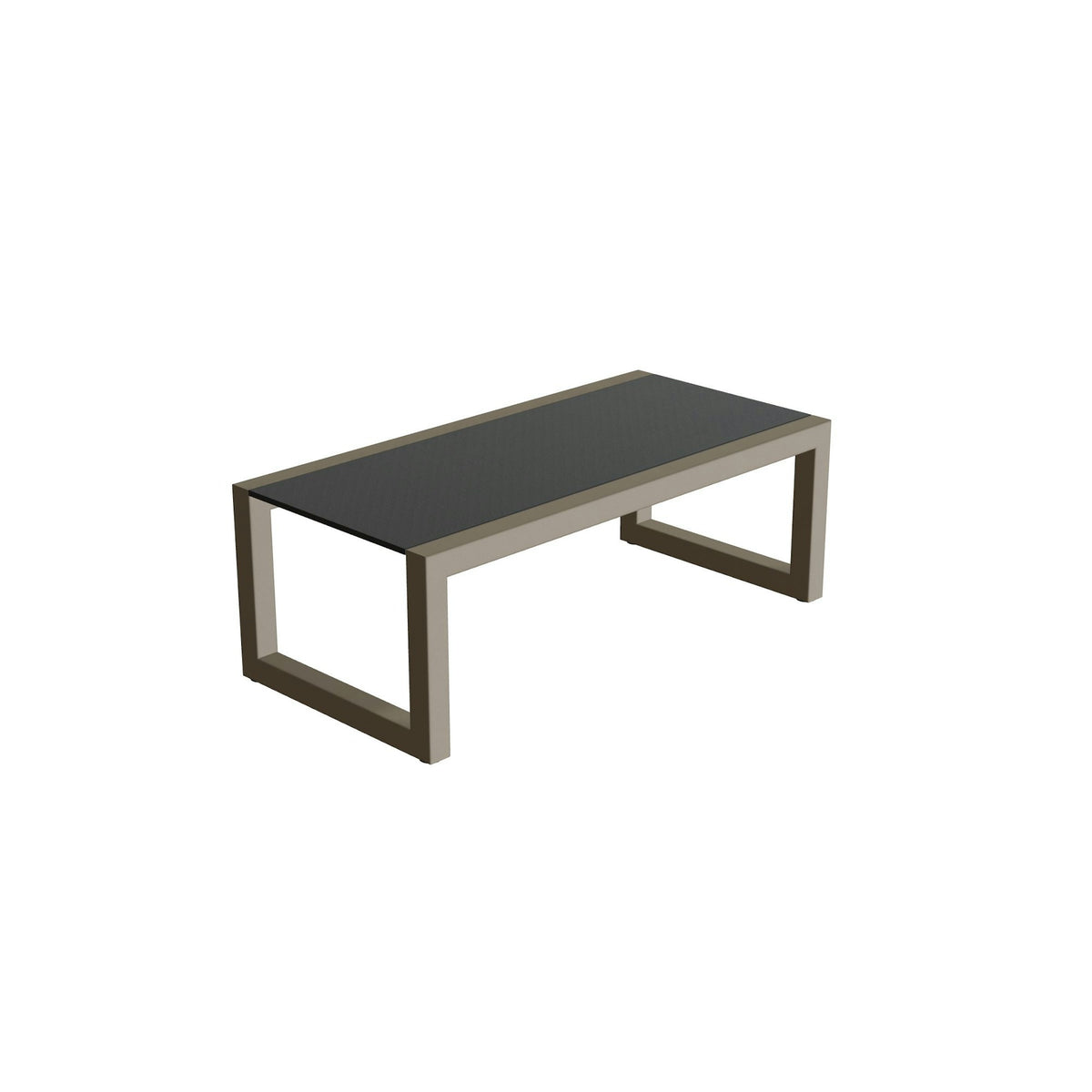 Royal Botania Ninix Lounge Tisch 40T – sand · Keramik schwarz (black)