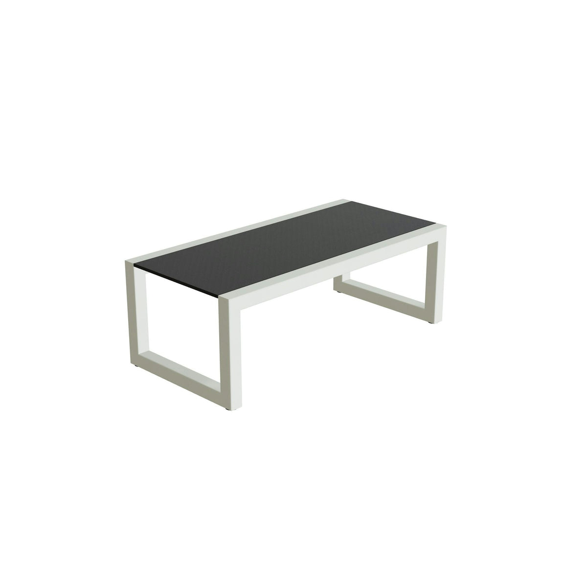 Royal Botania Ninix Lounge Tisch 40T – weiß · Keramik schwarz (black)