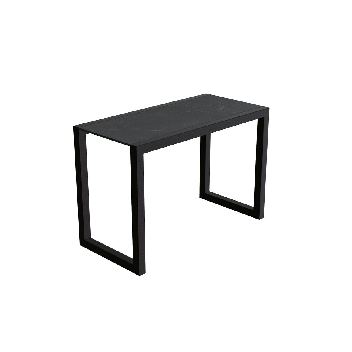 Royal Botania Ninix Lounge Beistelltisch 40S – bronze · Keramik schwarz geädert (Nero Marquina)