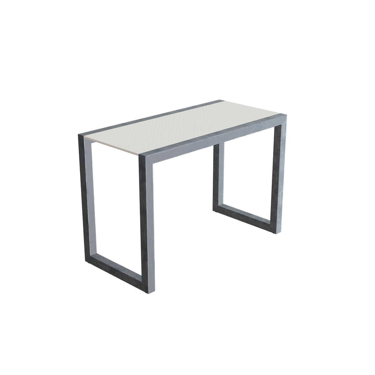 Royal Botania Ninix Lounge Beistelltisch 40S, Gestell Edelstahl elektropoliert, Keramik weiß (white)