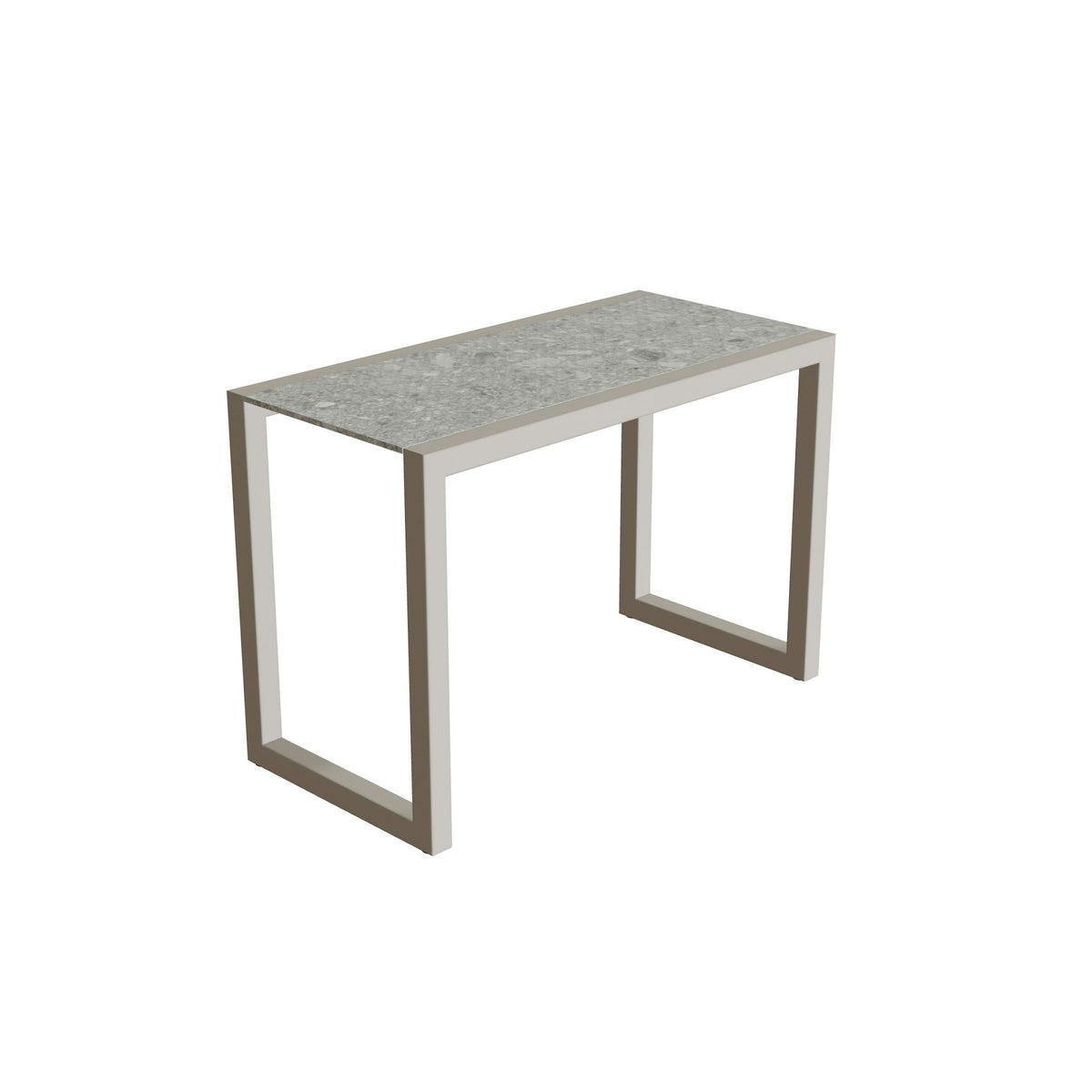 Royal Botania Ninix Lounge Beistelltisch 40S – pebble · Keramik grau gemustert (Ceppo Dolomitica)
