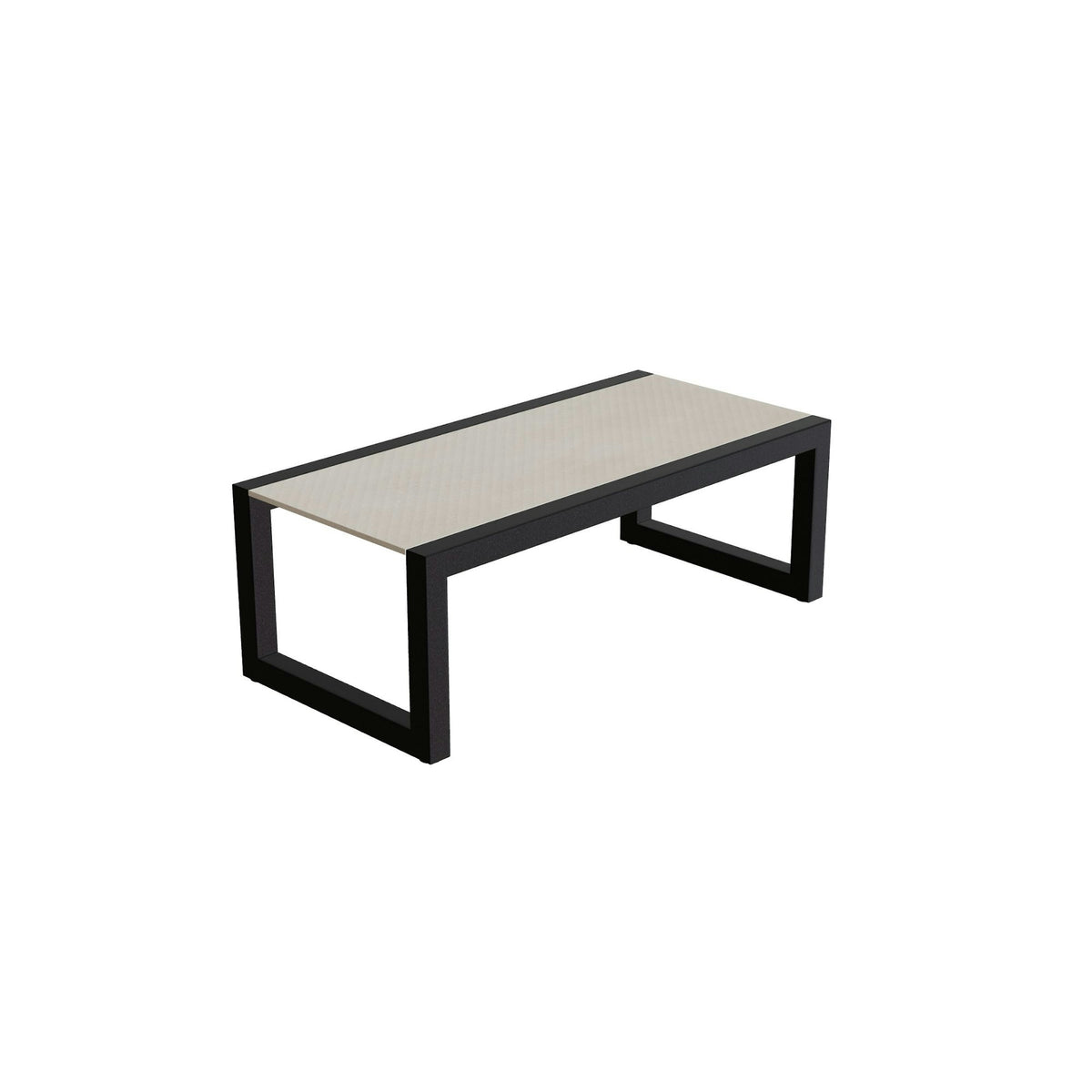 Royal Botania Ninix Lounge Tisch 40T – bronze · Keramik zementgrau (Cemento Luminoso)