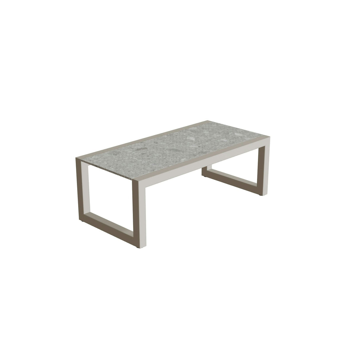 Royal Botania Ninix Lounge Tisch 40T – pebble · Keramik grau gemustert (Ceppo Dolomitica)