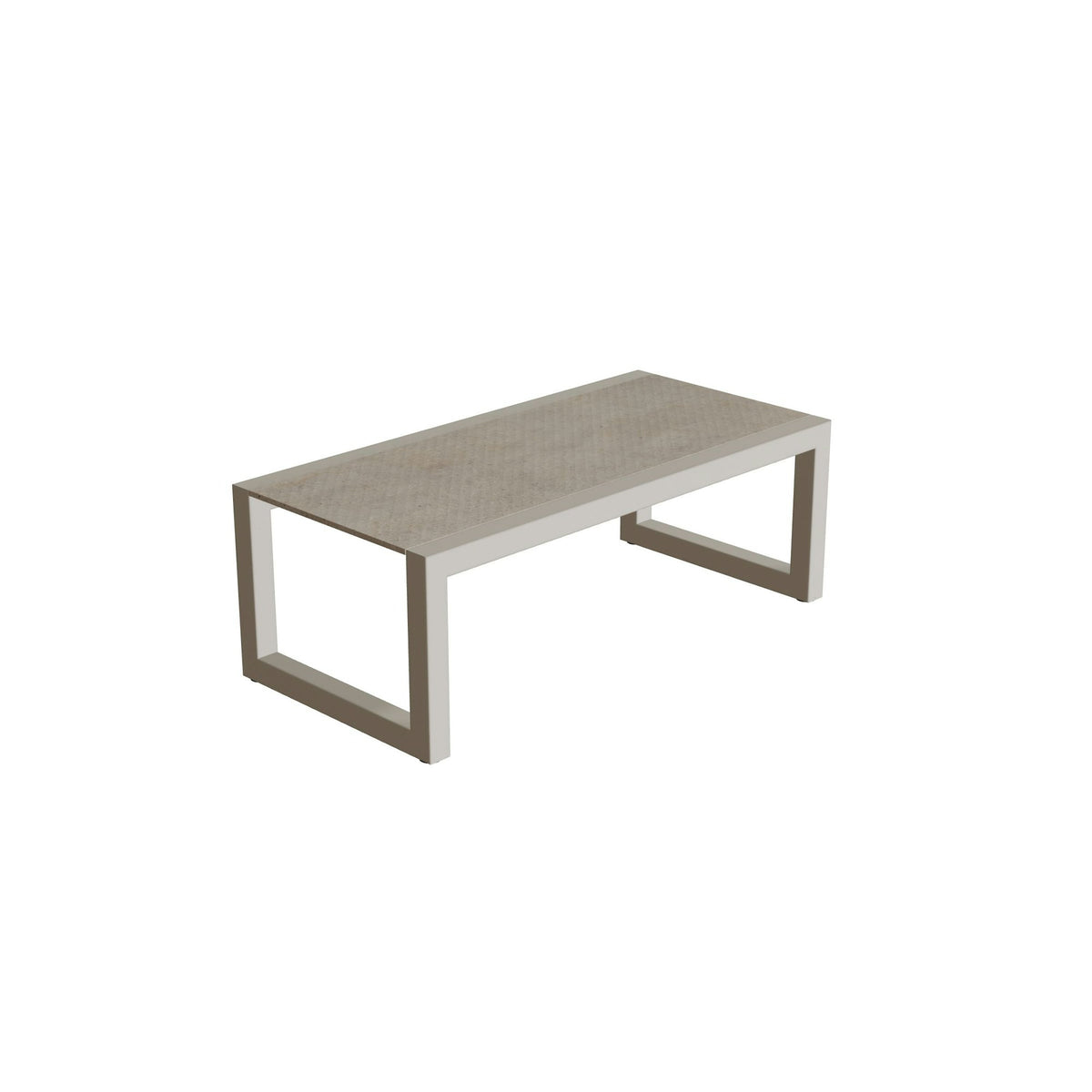 Royal Botania Ninix Lounge Tisch 40T – pebble · Keramik graubraun (Terra Sabbia)