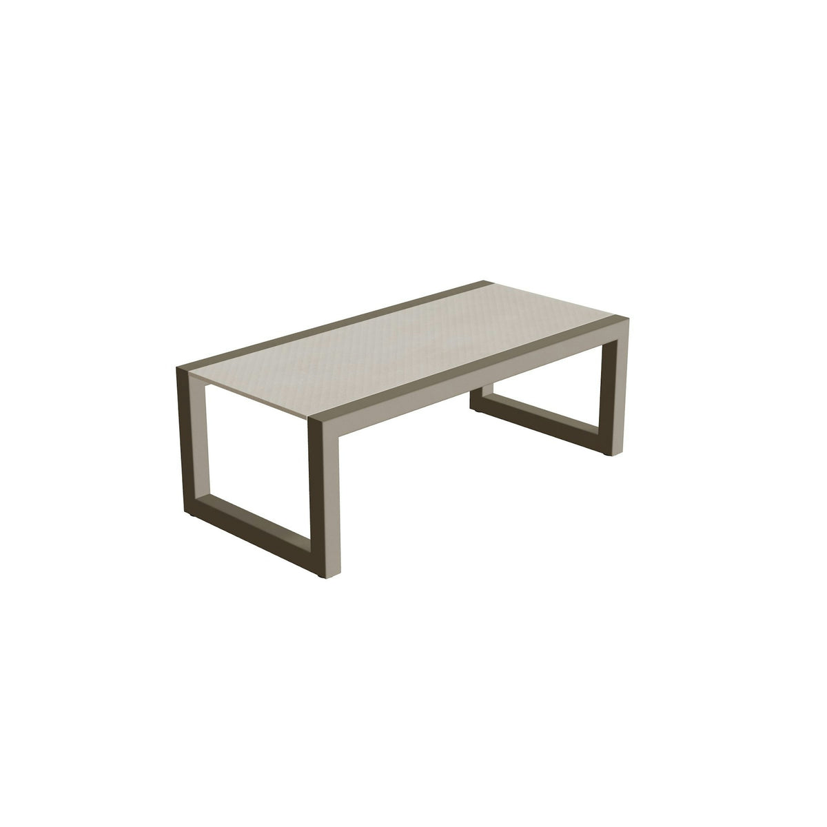 Royal Botania Ninix Lounge Tisch 40T – sand · Keramik zementgrau (Cemento Luminoso)