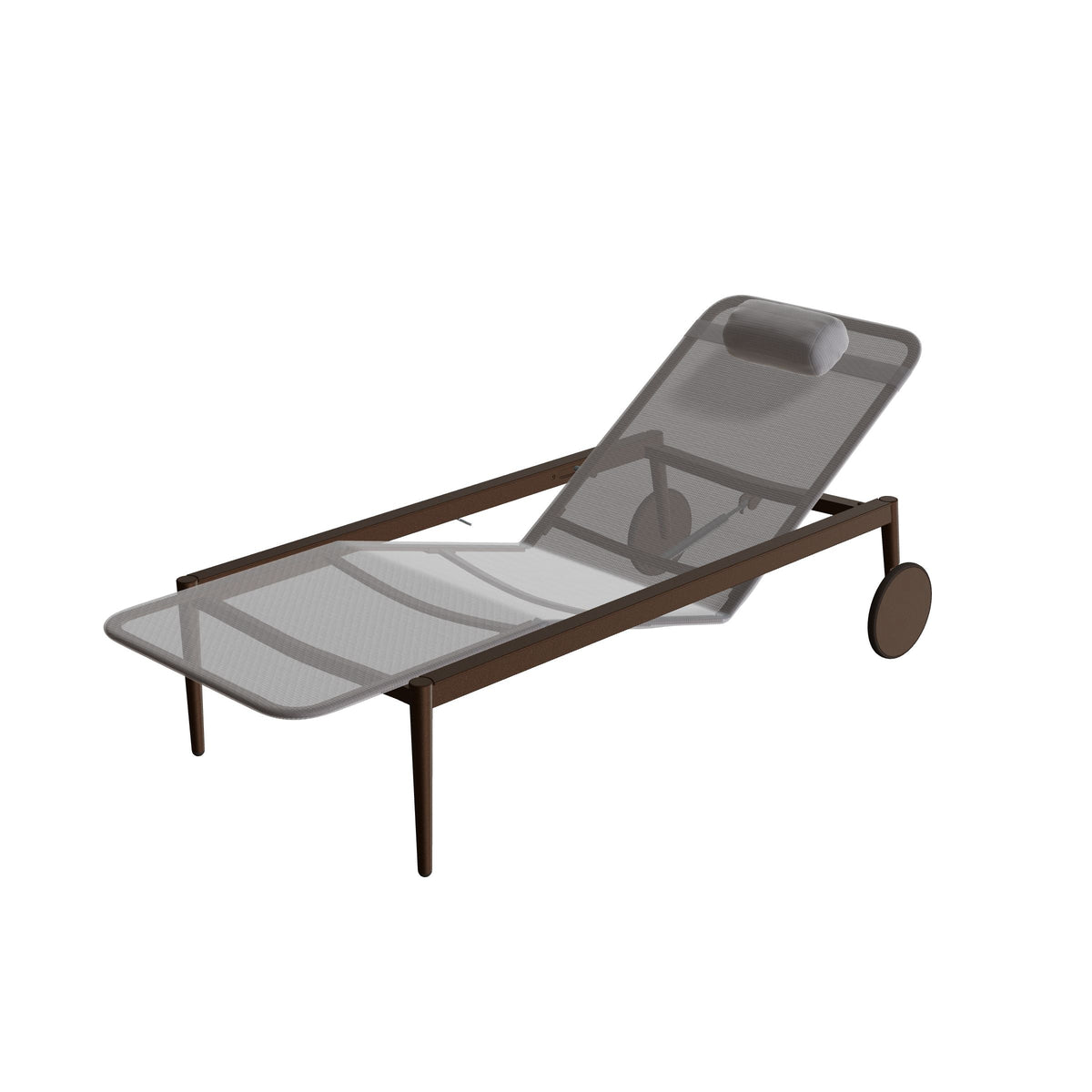 Royal Botania Styletto Sonnenliege, Gestell bronze, Batyline graphit (graphite)