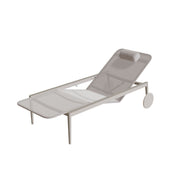 Royal Botania Styletto Sonnenliege, Gestell pebble, Batyline perlgrau (pearl grey)