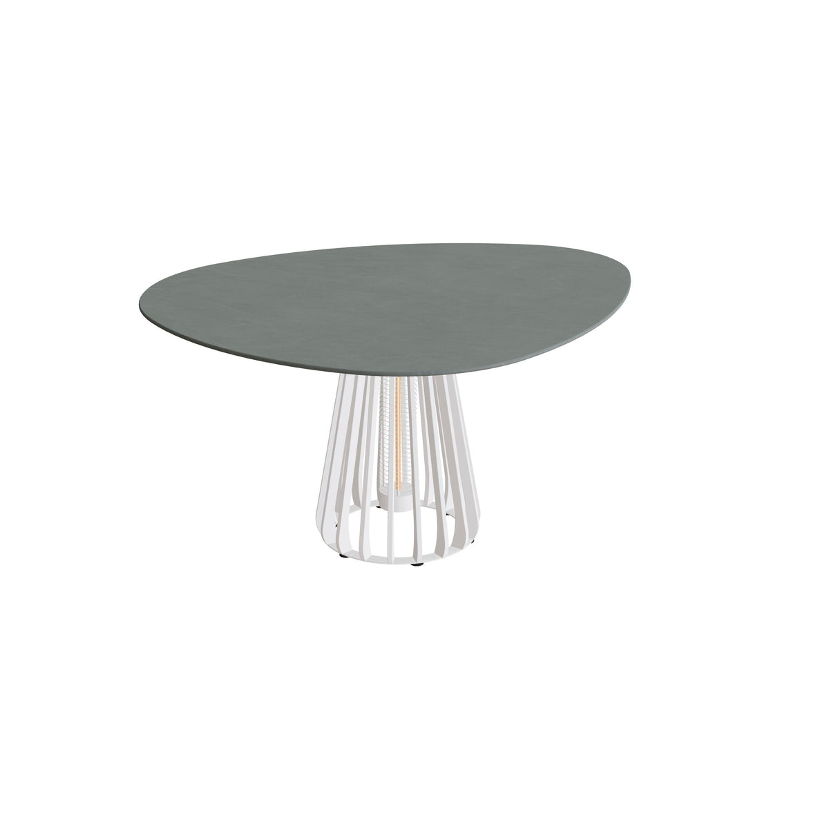 Royal Botania Furniz Tisch Plektrum 150 cm, Esstisch, Gestell pebble, Keramik steingrün (Verdezza Amazon)