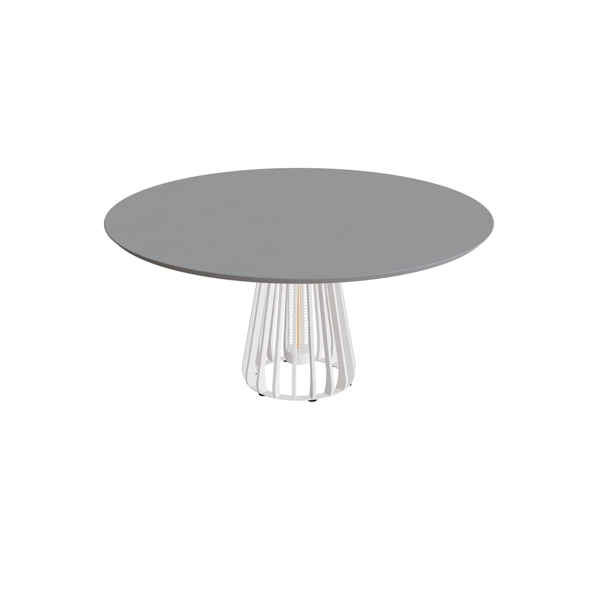 Royal Botania Furniz Tisch rund 160 cm, Esstisch, Gestell pebble, Beton zementgrau (cement grey)