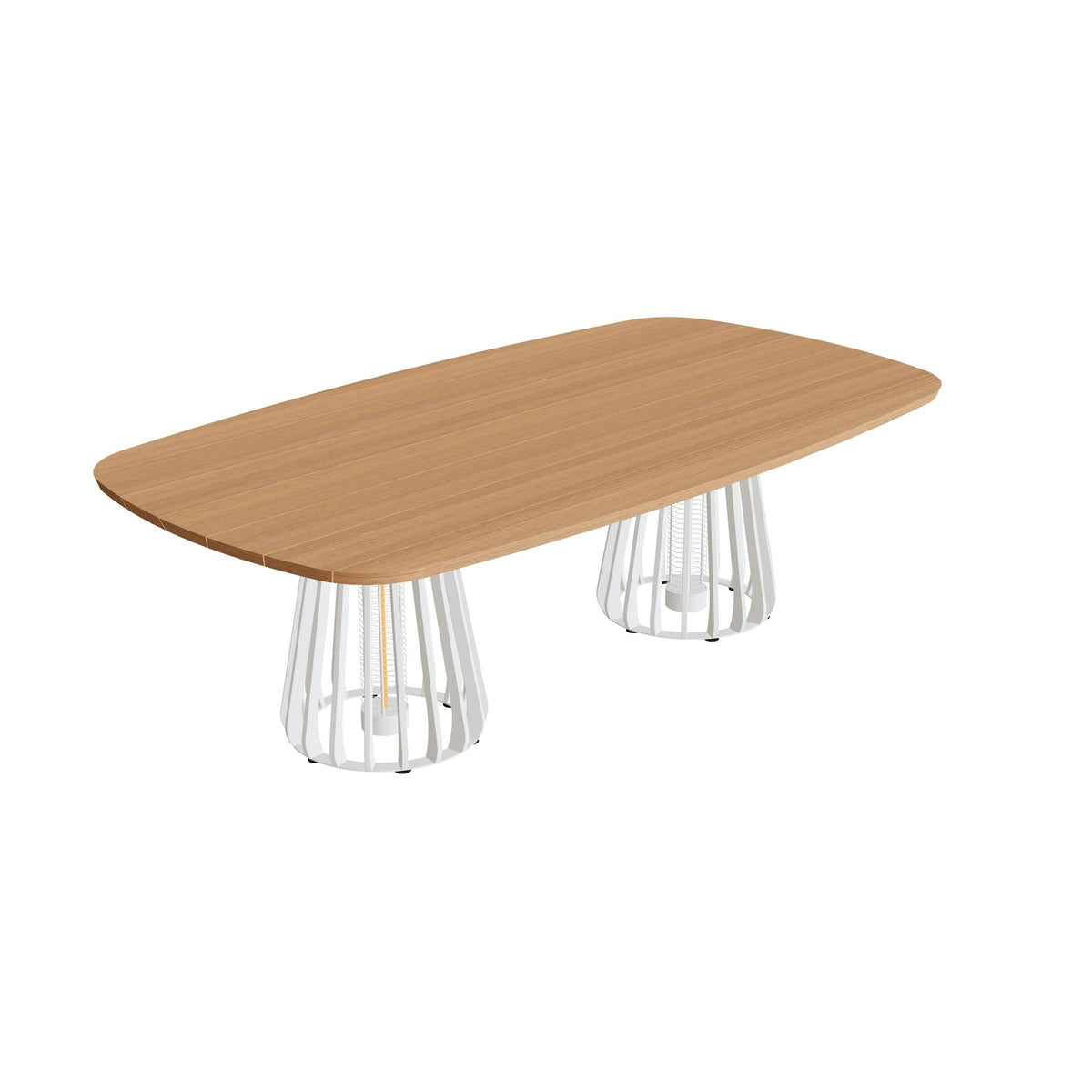 Royal Botania Furniz Tisch oval 220 x 120 cm – niedriger Esstisch, H 67 cm · pebble · Teak