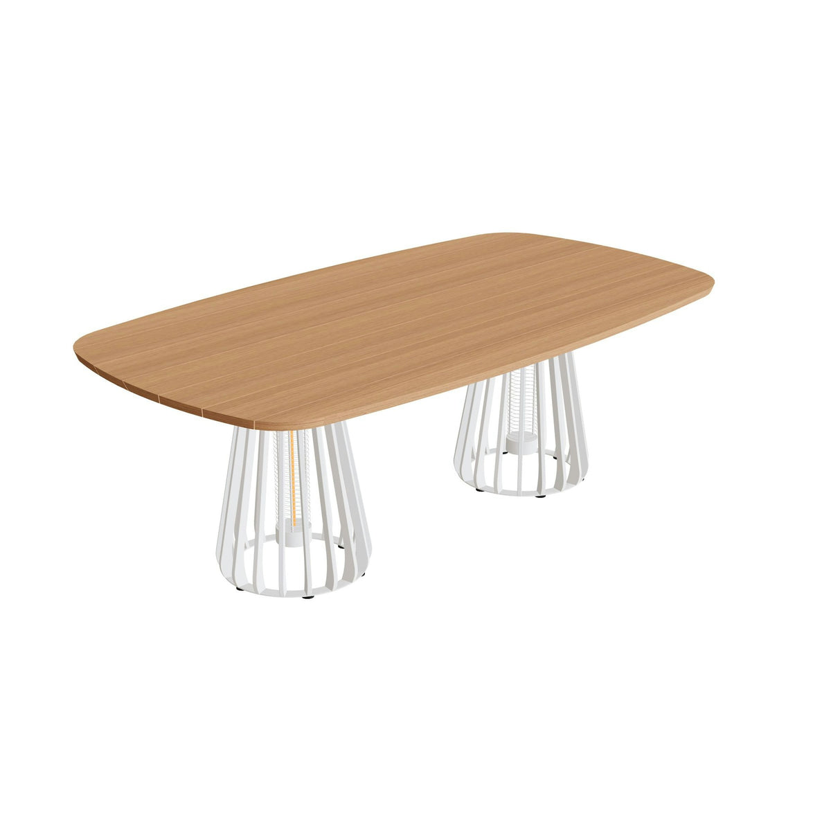 Royal Botania Furniz Tisch oval 220 x 120 cm – Esstisch, H 75 cm · pebble · Teak