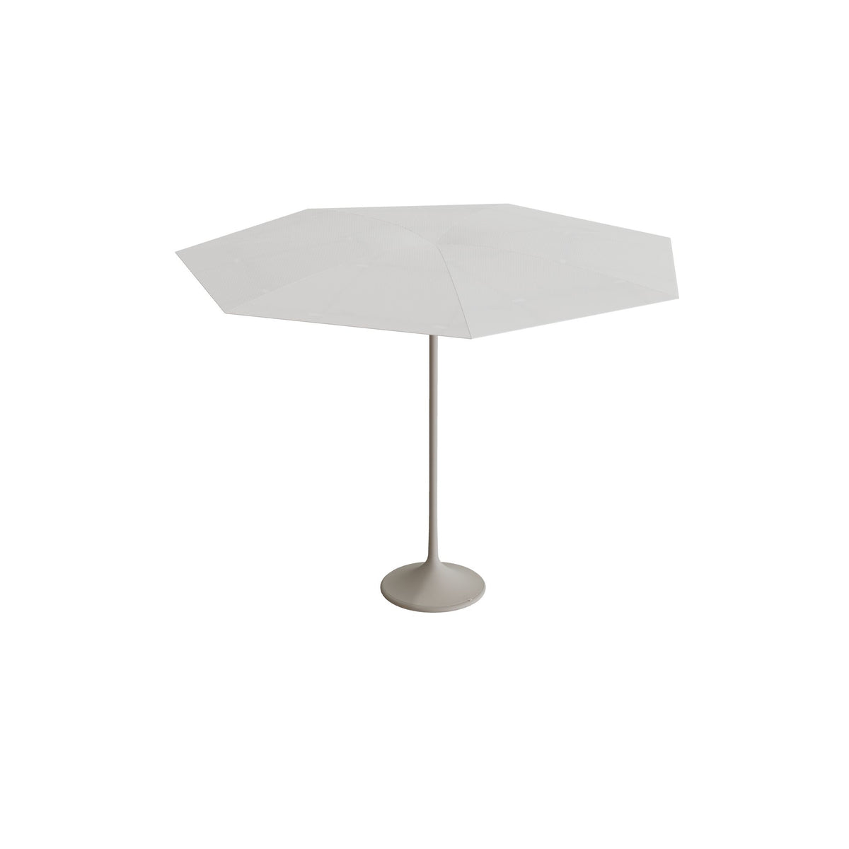 Royal Botania Palma Sonnenschirm Ø 3 m, Gestell pebble, Bespannung weiß (white)
