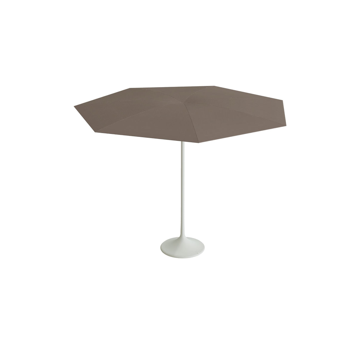 Royal Botania Palma Sonnenschirm Ø 3 m, Gestell weiß, Bespannung cappuccino