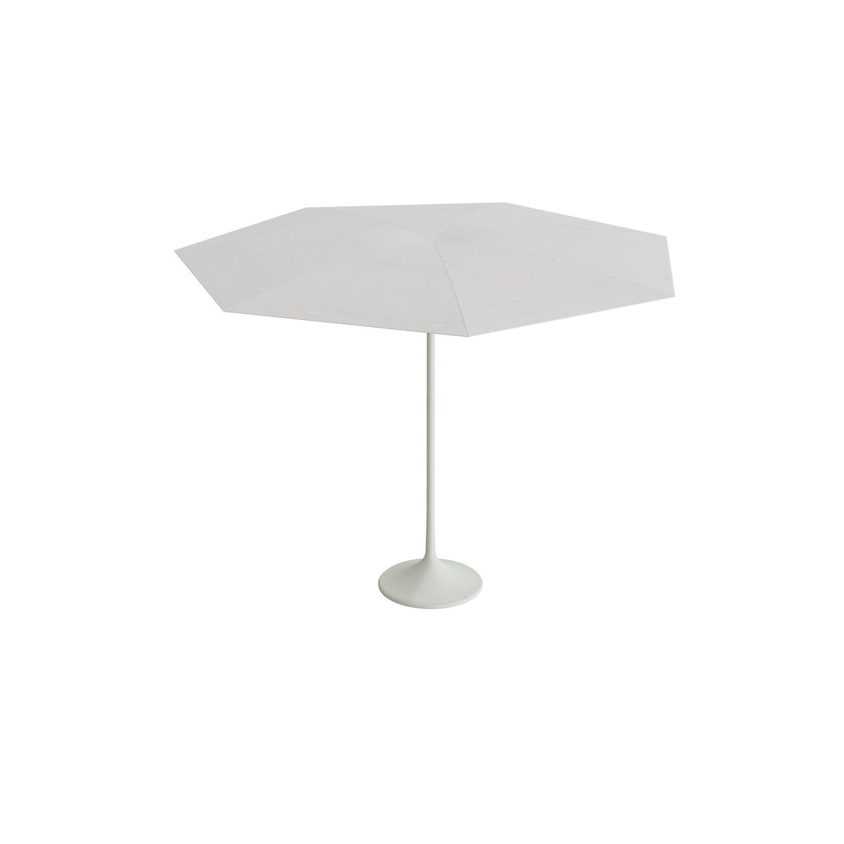 Royal Botania Palma Sonnenschirm Ø 3 m, Gestell weiß, Bespannung weiß (white)