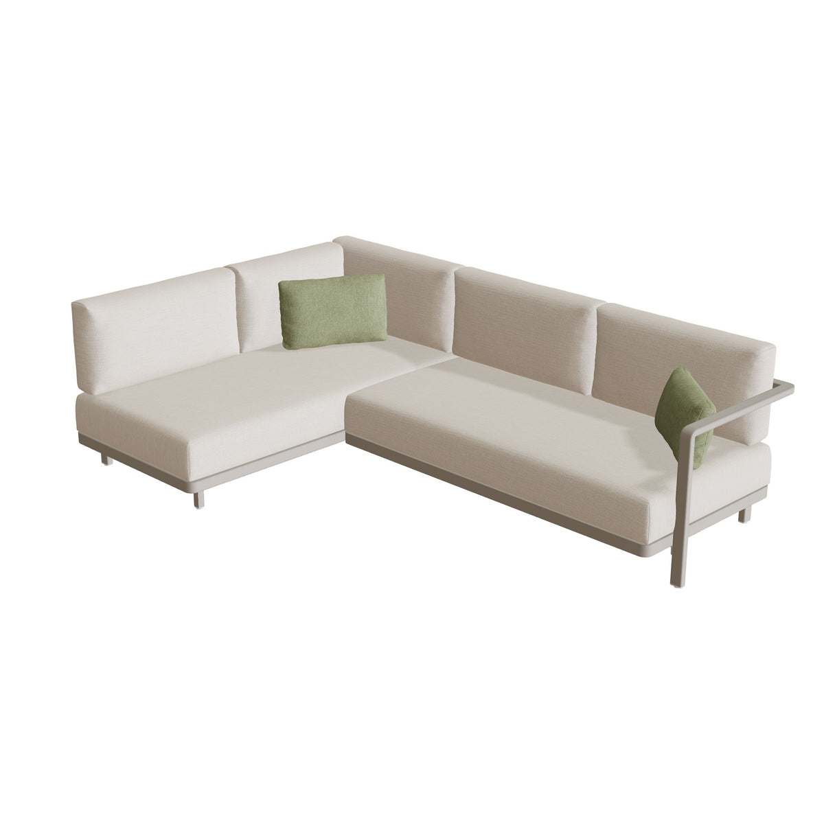 Royal Botania Alura Lounge Set 02 Anordnung A, Gestell pebble, Bespannung perlgrau (pearl grey)