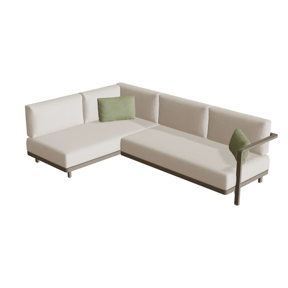 Royal Botania Alura Lounge Set 02 Anordnung A, Gestell sand, Bespannung perlgrau (pearl grey)