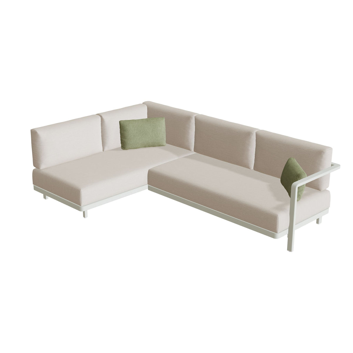 Royal Botania Alura Lounge Set 02 Anordnung A, Gestell weiß, Bespannung weiß