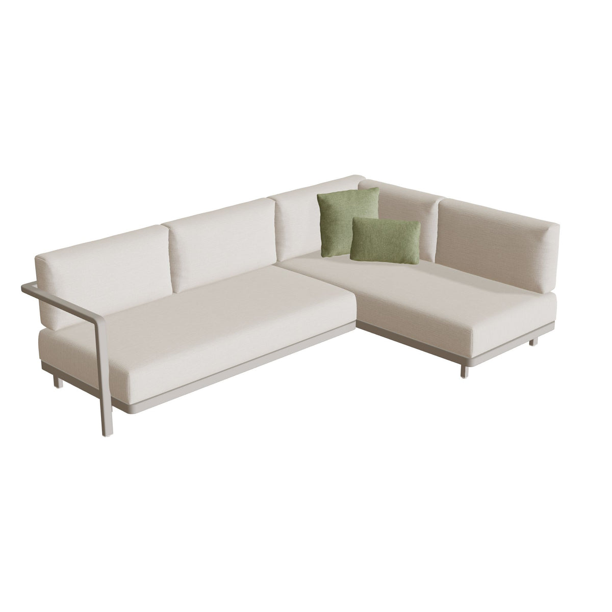 Royal Botania Alura Lounge Set 02 Anordnung B, Gestell pebble, Bespannung perlgrau (pearl grey)