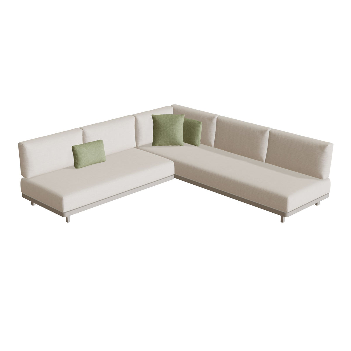 Royal Botania Alura Lounge Set 03, Gestell pebble, Bespannung perlgrau (pearl grey)