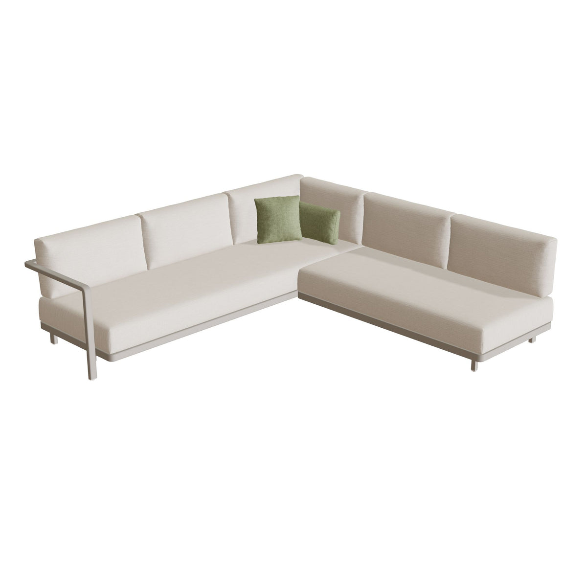 Royal Botania Alura Lounge Set 04 Anordnung A, Gestell pebble, Bespannung perlgrau (pearl grey)