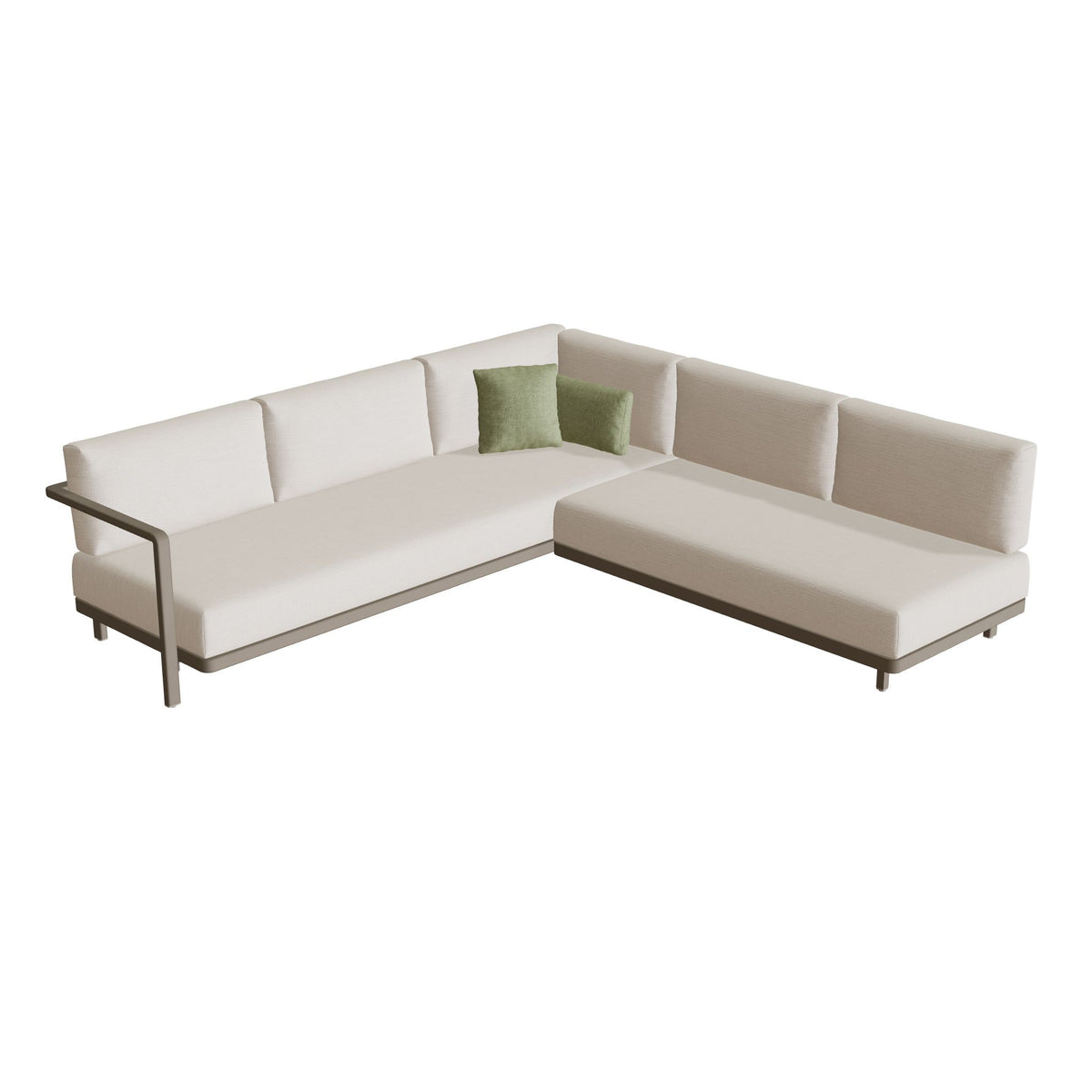 Royal Botania Alura Lounge Set 04 Anordnung A, Gestell sand, Bespannung perlgrau (pearl grey)