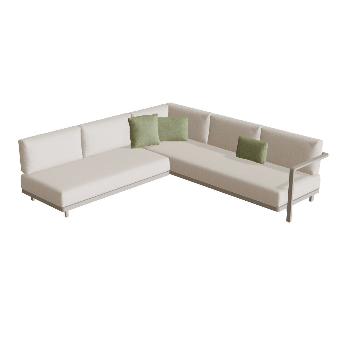 Royal Botania Alura Lounge Set 04 Anordnung B, Gestell pebble, Bespannung perlgrau (pearl grey)
