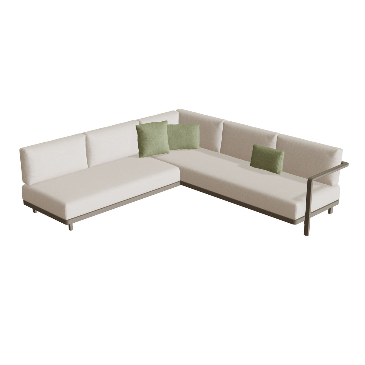 Royal Botania Alura Lounge Set 04 Anordnung B, Gestell sand, Bespannung perlgrau (pearl grey)