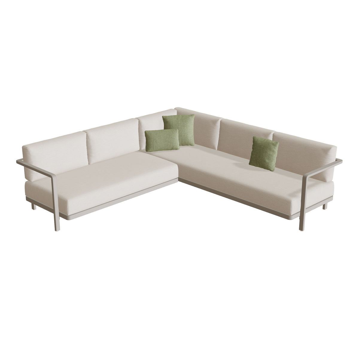 Royal Botania Alura Lounge Set 05, Gestell pebble, Bespannung perlgrau (pearl grey)